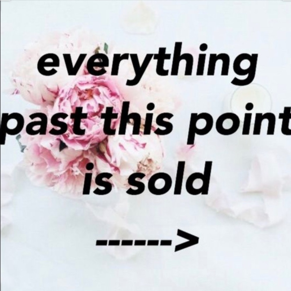 Sold items